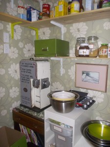 closet turned pantry