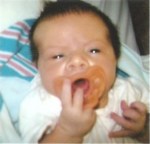 birth picture (courtesy of birth grandmother)