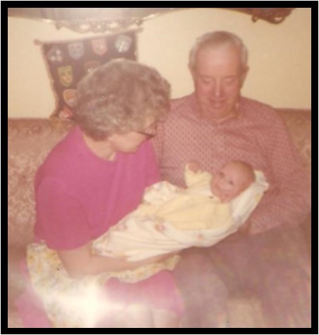 me as an infant with my grandparents