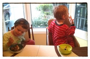 bedtime snack after the splash pad