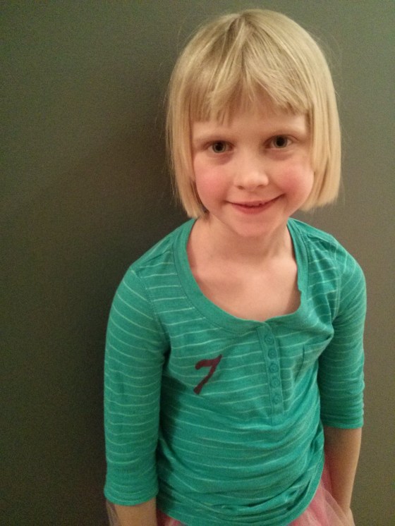 Raine on her 7th birthday